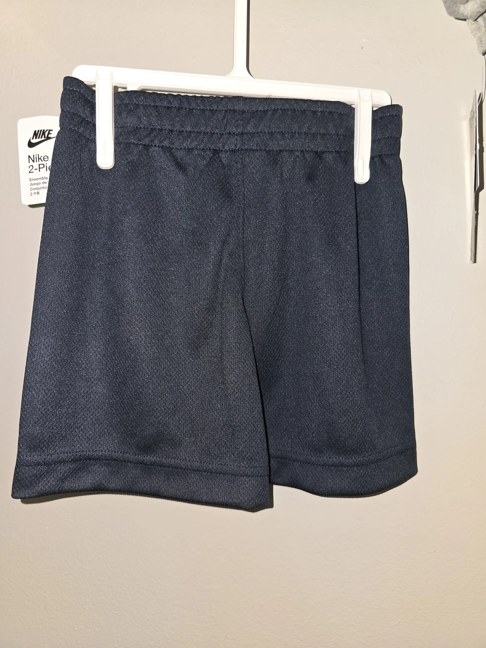Nike Kids Gray 'All Action' Short Sleeve Tee with Blue Shorts